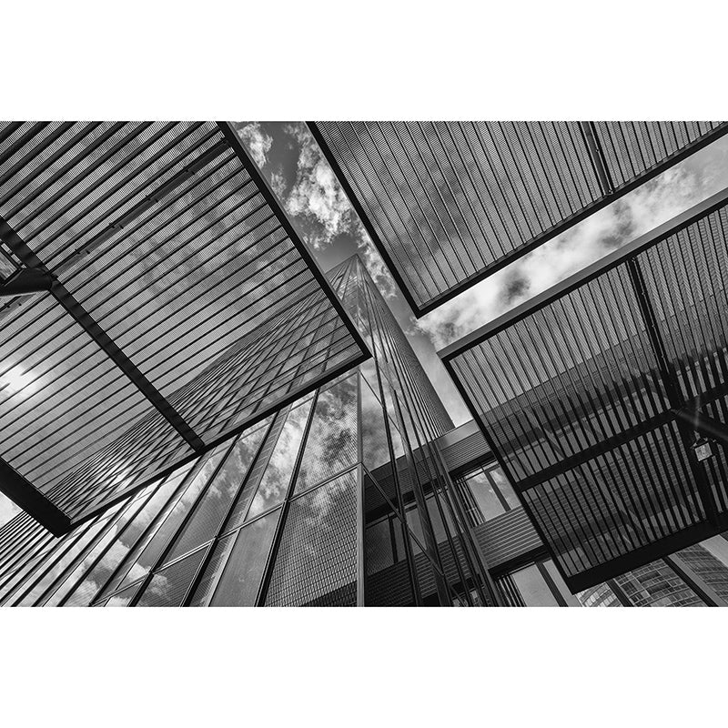 City Construction Mural Wallpaper Mildew Resistant Modern Meeting Room Decoration