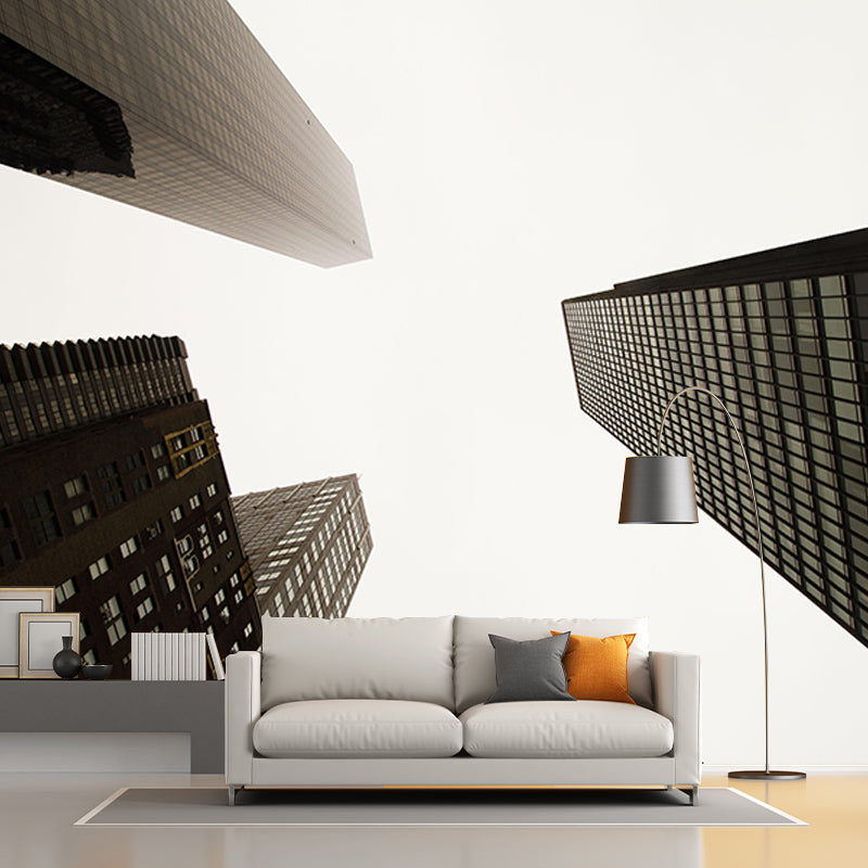 Modern Construction Mural Wallpaper Environmental Room Decoration