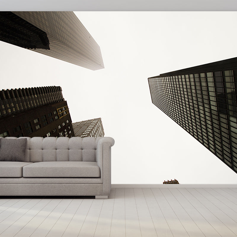 Modern Construction Mural Wallpaper Environmental Room Decoration