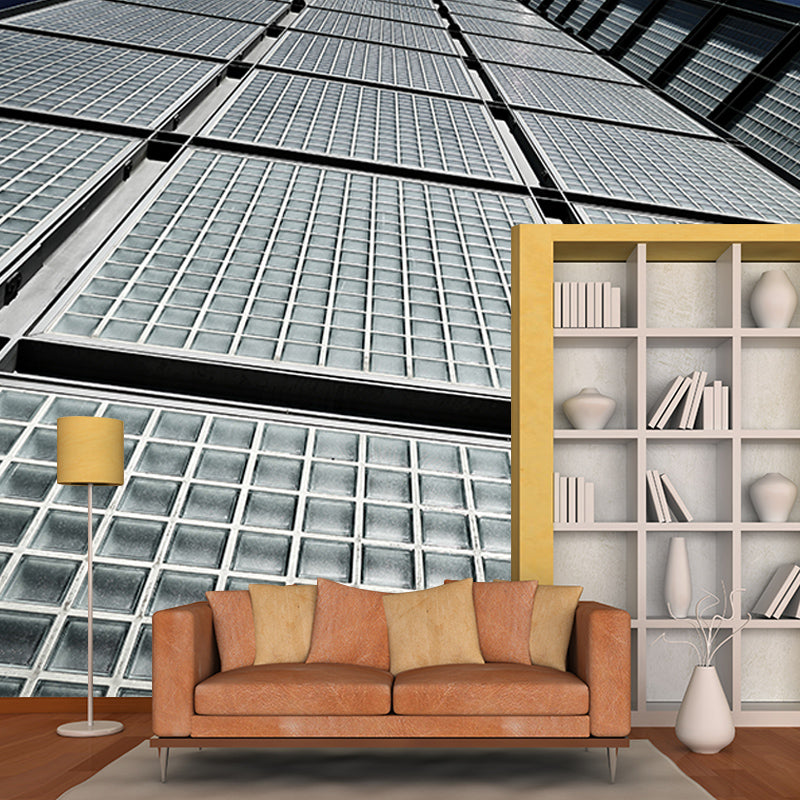 Contemporary Urban Architecture Murals for Meeting Room Decoration, Mildew Resistant