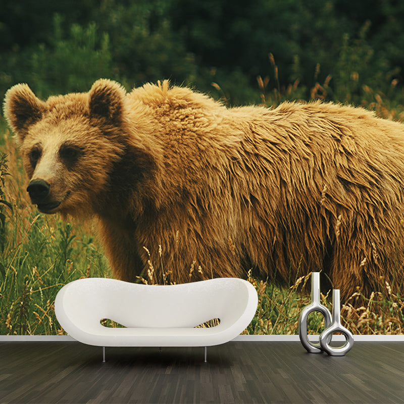 Bear Mural Full Size Contemporary Living Room Home Decor, Custom Size Available