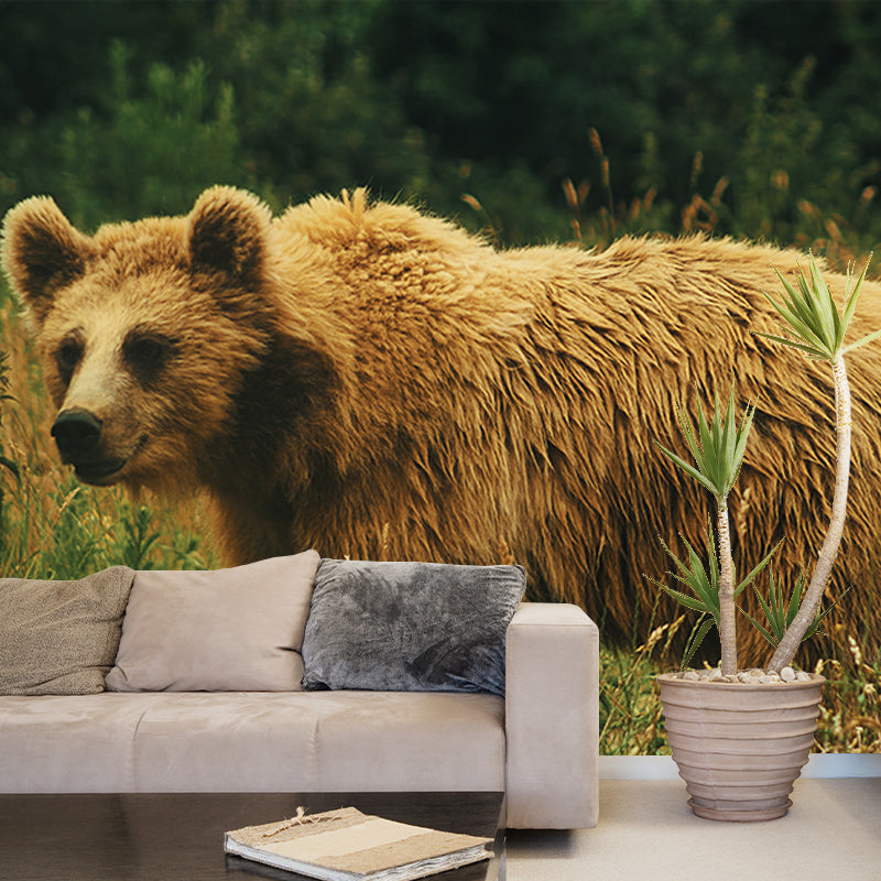 Bear Mural Full Size Contemporary Living Room Home Decor, Custom Size Available
