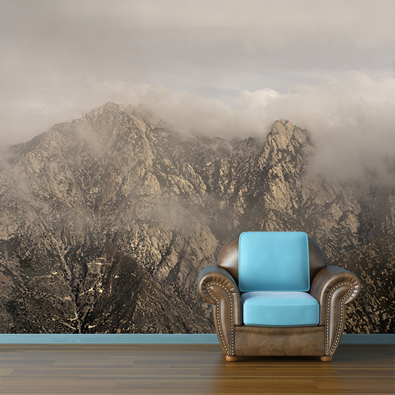 Beautiful Mountain Mural Wallpaper Waterproofing Wall Covering for Guest Room