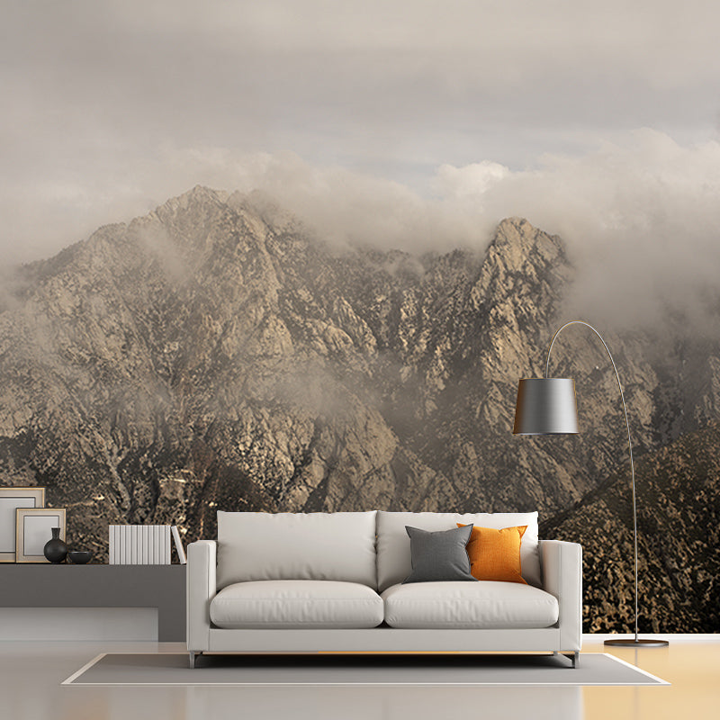 Beautiful Mountain Mural Wallpaper Waterproofing Wall Covering for Guest Room
