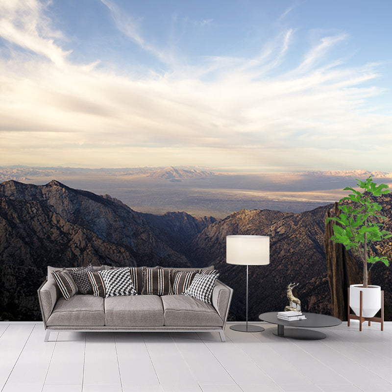 Mountain Mural Wallpaper Custom-Printed Wall Art for Dining Room Decoration
