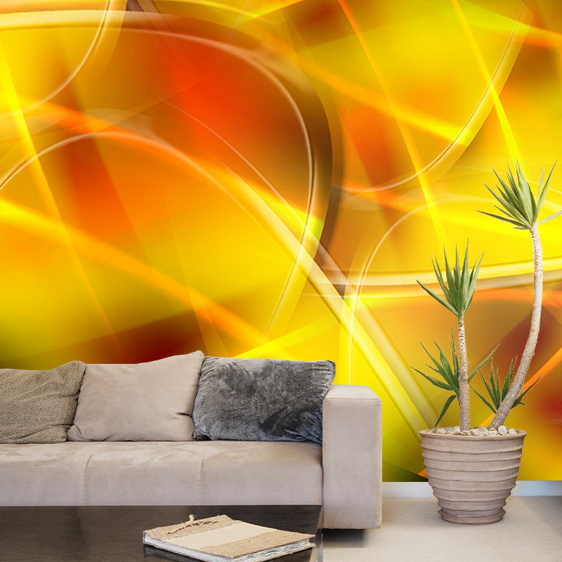 Water Resistant Abstract Mural Wallpaper Customized Wall Decor for Living Room