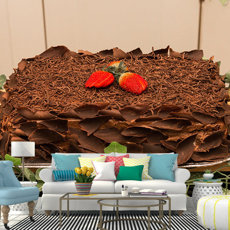 Minimalism Cake Dessert Mural Modern Style Wall Covering for Dessert Shop Baking Shop