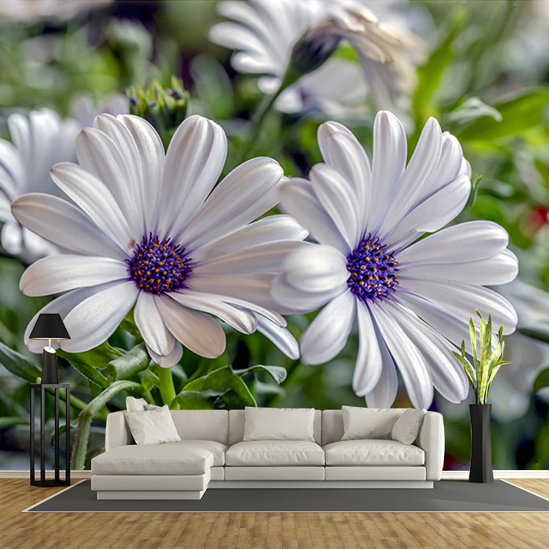 Flower Mural Wallpaper Bedroom Decoration Wall Art, Moisture Resistant