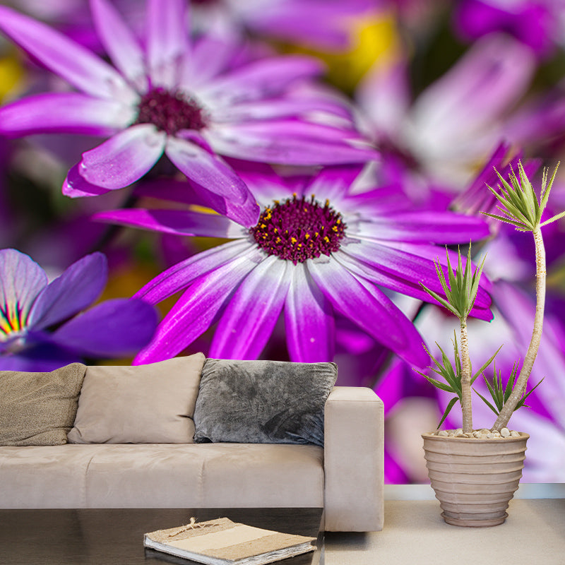 Flower Mural Wallpaper Bedroom Decoration Wall Art, Moisture Resistant