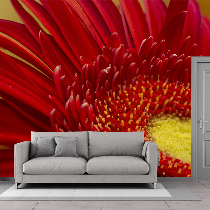 Flower Mural Wallpaper Bedroom Decoration Wall Art, Moisture Resistant