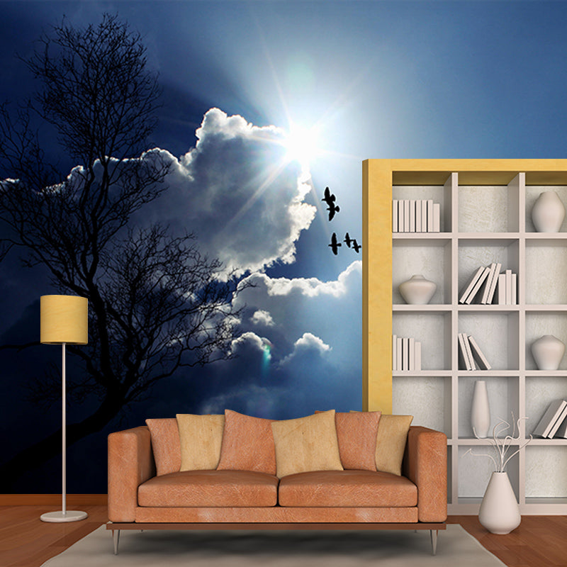Customized Modern Sky Mural Moisture Resistant Wall Art for Sleeping Room