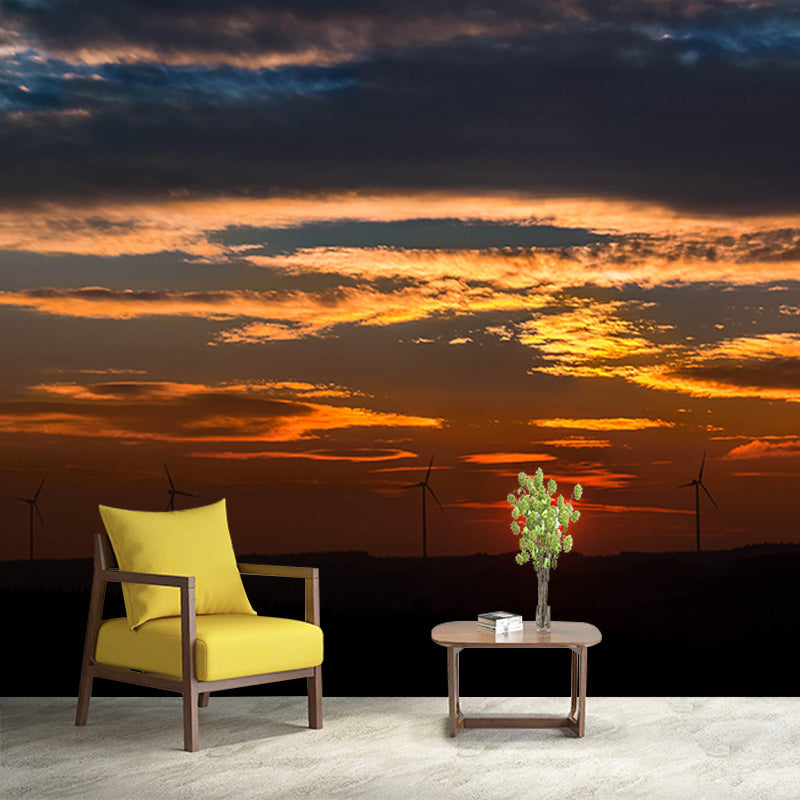 Customized Modern Sky Wall Mural Moisture Resistant Wall Covering for Sitting Room