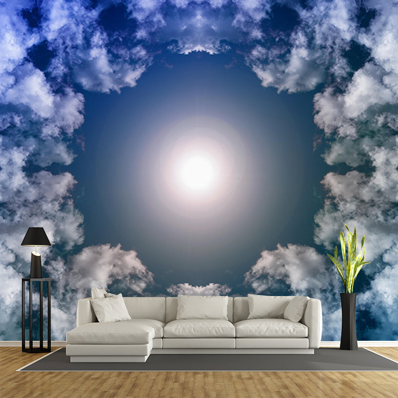 Photography Sky Landscape Mural Mildew Resistant Wall Decor for Living Room
