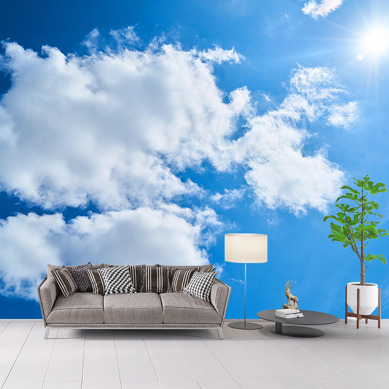 Photography Sky Landscape Mural Mildew Resistant Wall Decor for Living Room