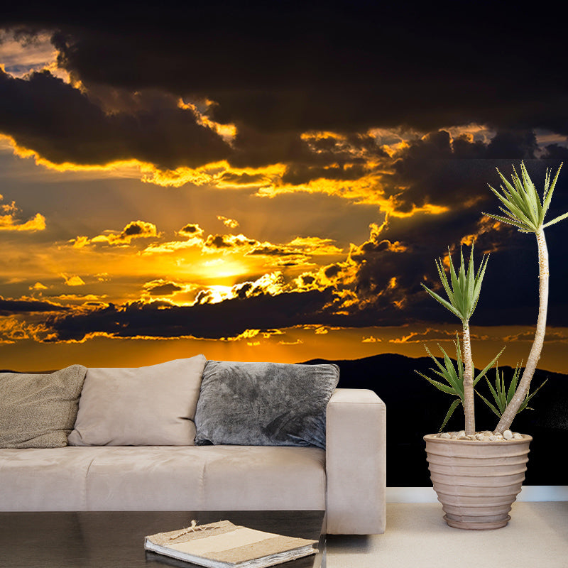 Contemporary Style Sky Scenery Mural Eco-friendly Home Decor for Bedroom