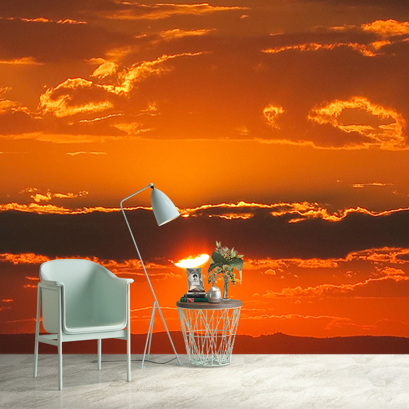 Customized Modern Sky Wall Mural Moisture Resistant Wall Covering for Home