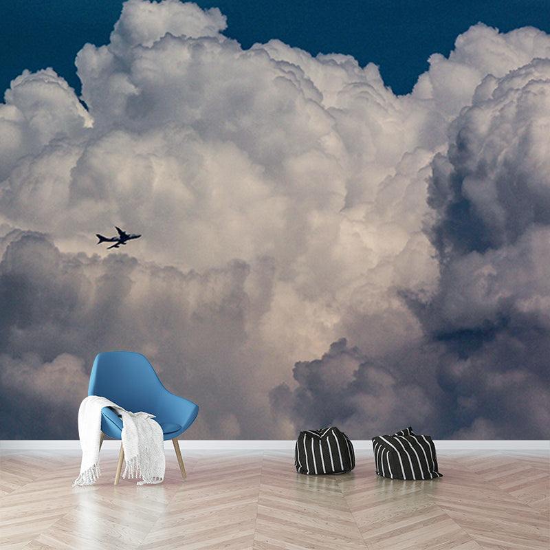 Beautiful Scenery Mural Sky Mildew Resistant for Kitchen Wall Decor