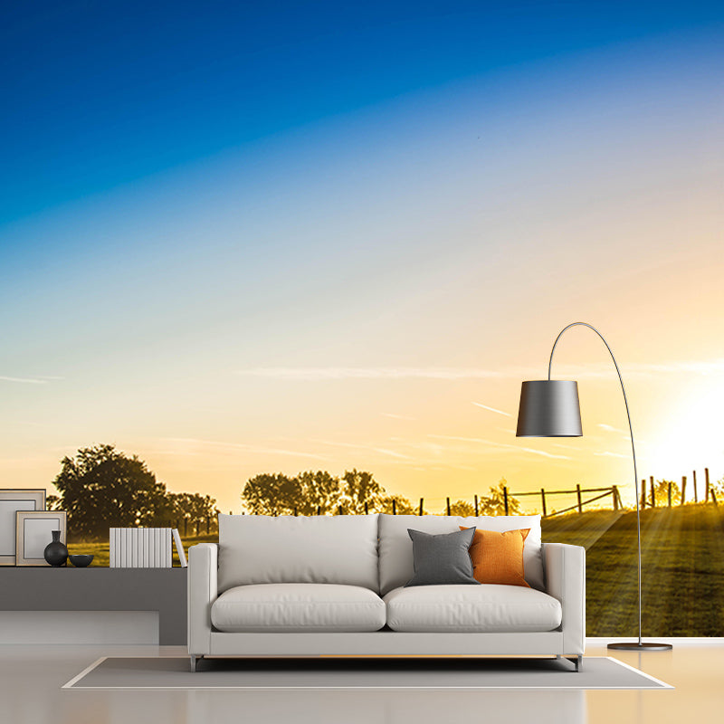 Beautiful Scenery Mural Sky Pattern Mildew Resistant for Dining Room Wall Decor