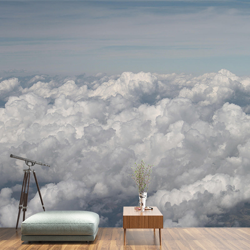 Customized Modern Sky Wall Mural Moisture Resistant Wall Covering for Sleeping Room