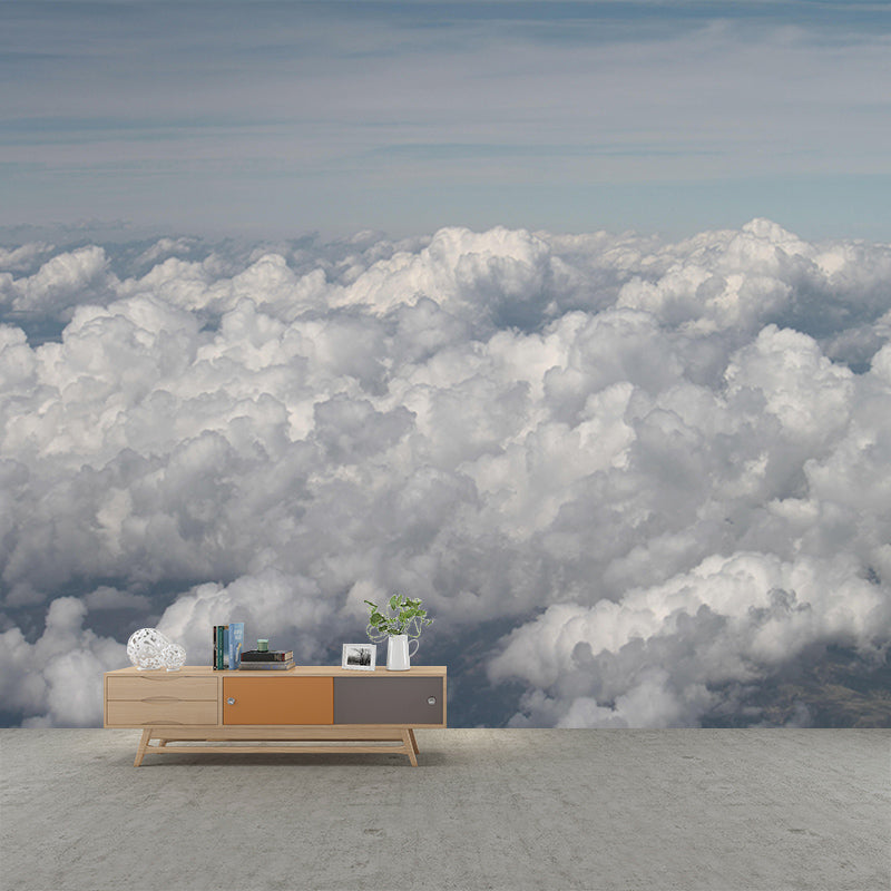 Customized Modern Sky Wall Mural Moisture Resistant Wall Covering for Sleeping Room
