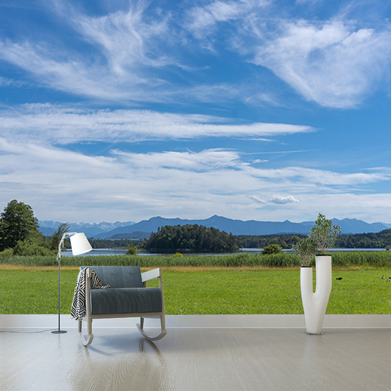 Customized Modern Sky Wall Mural Moisture Resistant Wall Covering for Sleeping Room