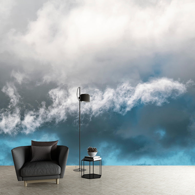 Customized Modern Sky Wall Mural Moisture Resistant Wall Art for Sitting Room