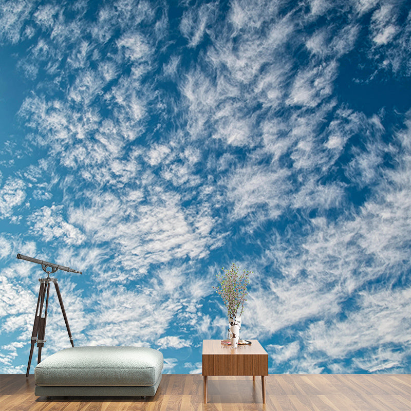 Customized Modern Sky Wall Mural Moisture Resistant Wall Art for Sitting Room