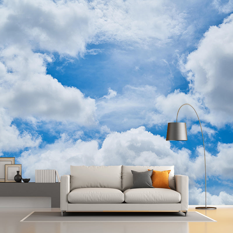 Photography Sky Landscape Mural Mildew Resistant Wall Decor for House Interior