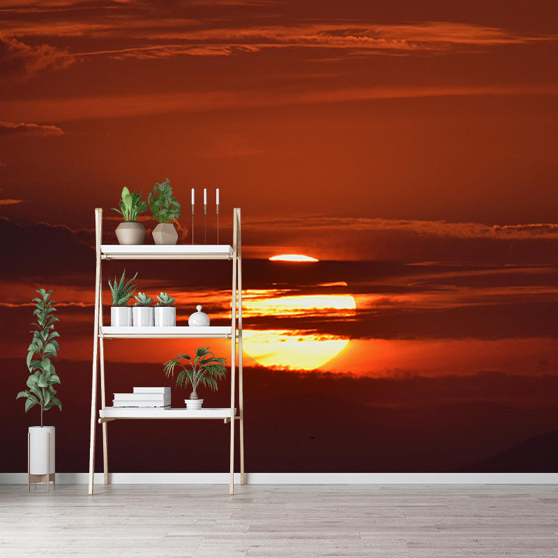 Contemporary Sky Scenery Mural Eco-friendly Home Decor for Sitting Room