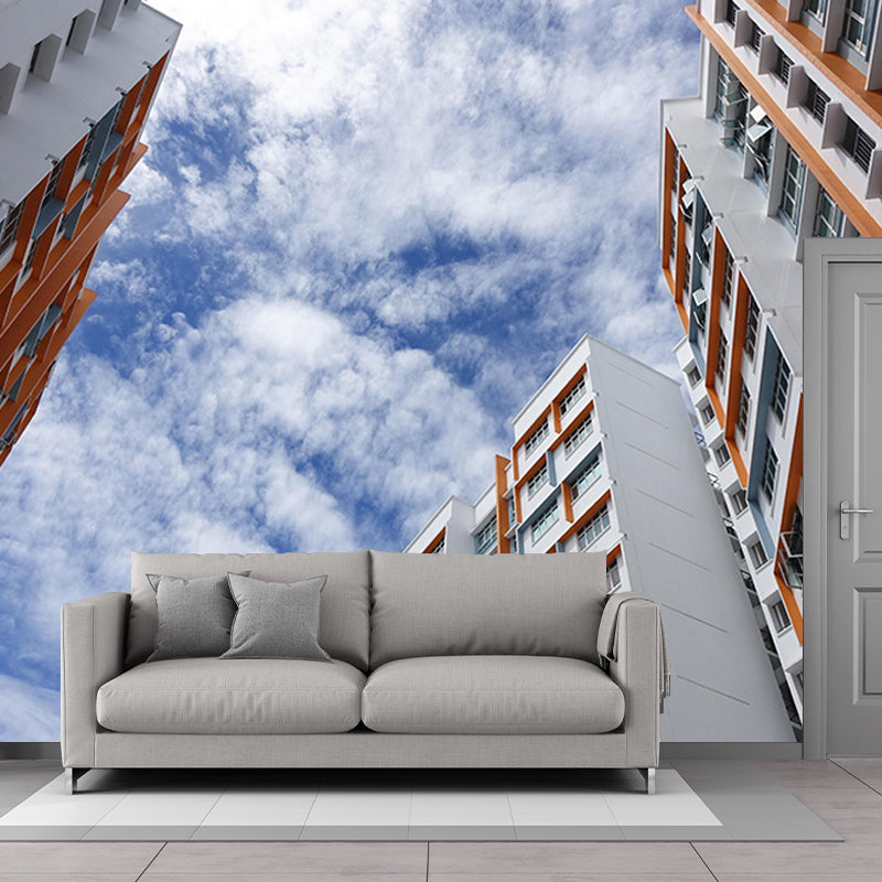 City Construction Mural Wallpaper Environmental Modern Wall Decor Decoration