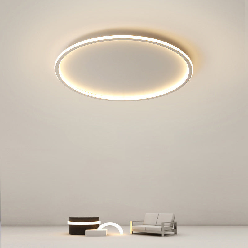 Moderne Eenvoudige Stijl Ronde Plafond Gemonteerd Licht Aluminium 1 Licht Flush Mount Verlichting