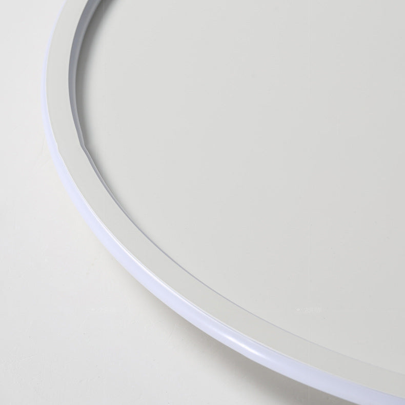 Plafonnier rond de style simple et moderne, éclairage encastré en aluminium à 1 lumière