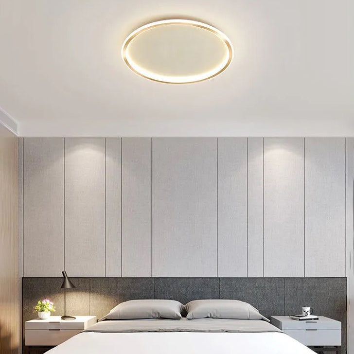 Moderne Eenvoudige Stijl Ronde Plafond Gemonteerd Licht Aluminium 1 Licht Flush Mount Verlichting