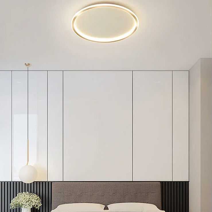 Moderne Eenvoudige Stijl Ronde Plafond Gemonteerd Licht Aluminium 1 Licht Flush Mount Verlichting