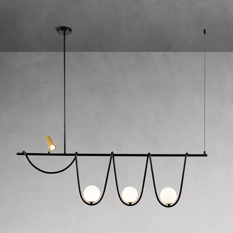 Pendre créatif moderne Light Metal 4-Light Island Light for Dining Room