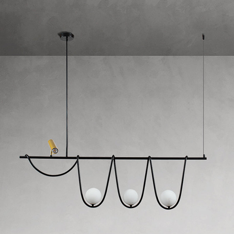 Pendre créatif moderne Light Metal 4-Light Island Light for Dining Room