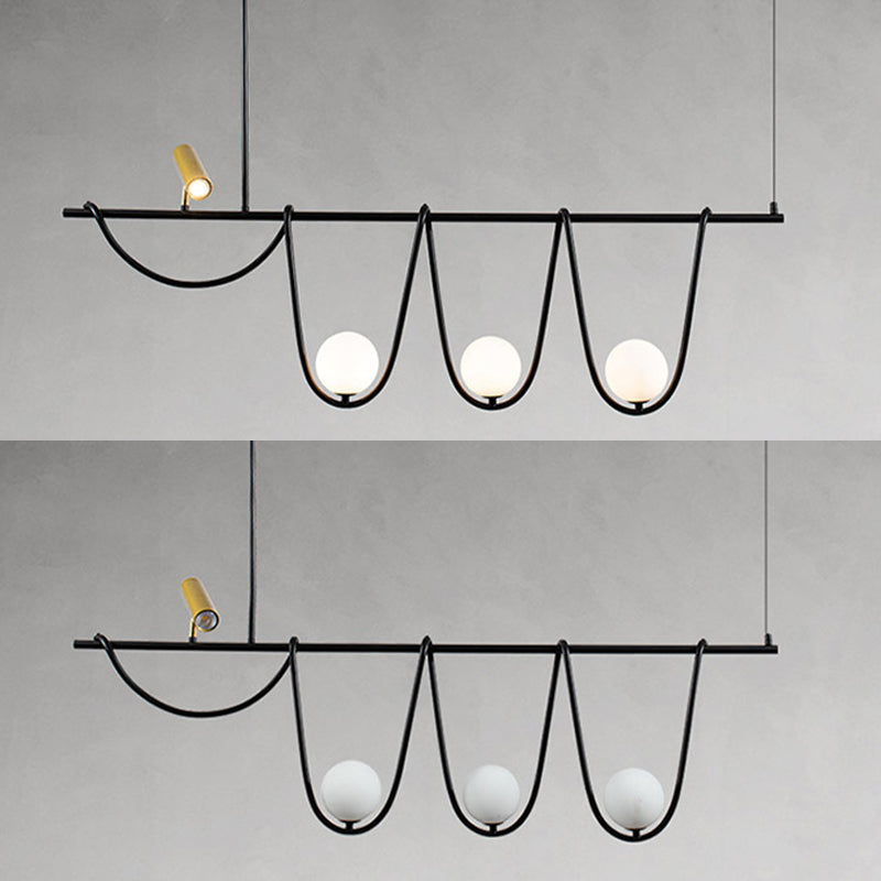 Pendre créatif moderne Light Metal 4-Light Island Light for Dining Room