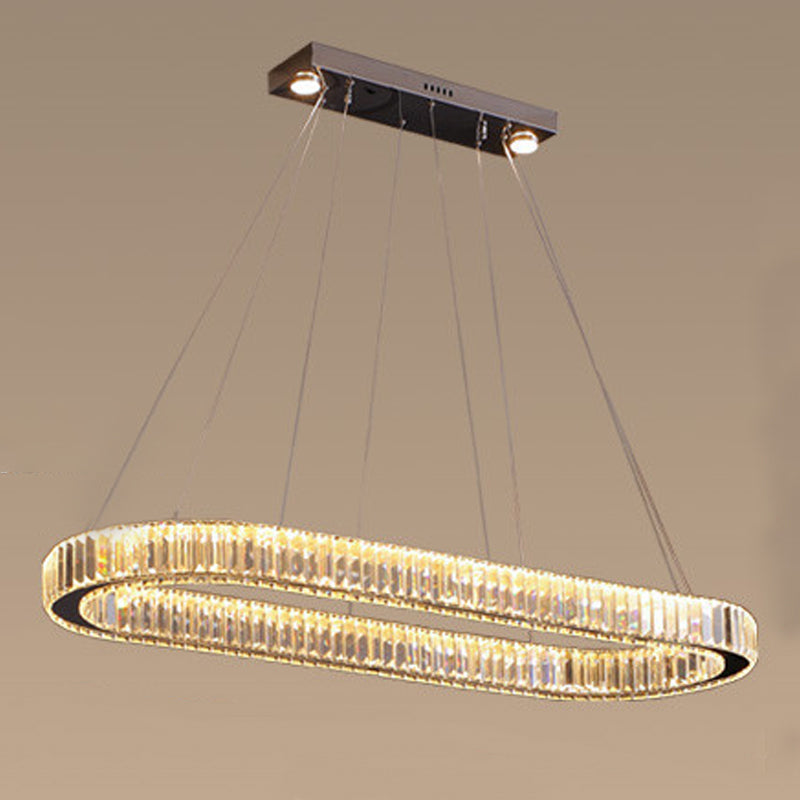 Linearer Anhänger Beleuchtung Kronleuchter Licht zeitgenössischer Anhänger Licht für Kücheninselkristall