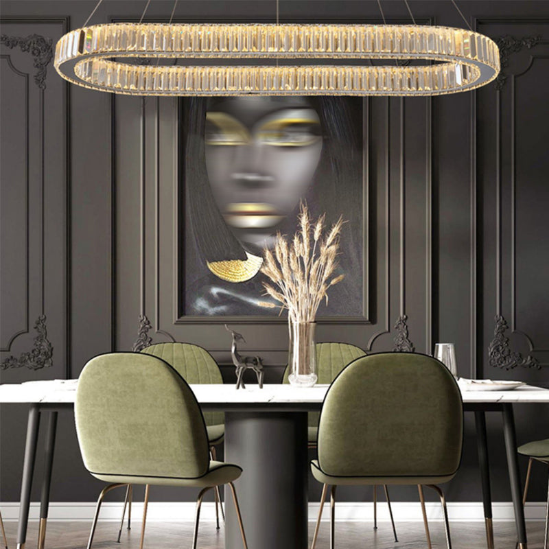 Linearer Anhänger Beleuchtung Kronleuchter Licht zeitgenössischer Anhänger Licht für Kücheninselkristall