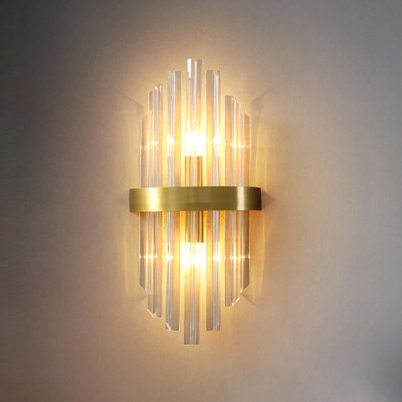 Kristallgeometrischer Schatten 2 Leichter Wandleuchten moderner Wandmontageleuchte in Gold