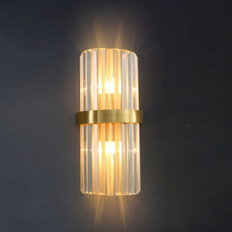 Kristallgeometrischer Schatten 2 Leichter Wandleuchten moderner Wandmontageleuchte in Gold