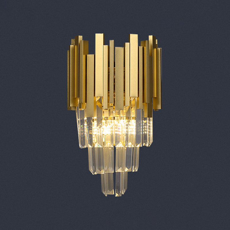 Kristallgeometrische Schatten Wandleuchte moderne Wandhalterung Leuchte in Messing