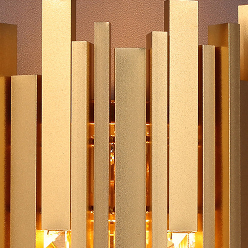 Kristallgeometrische Schatten Wandleuchte moderne Wandhalterung Leuchte in Messing