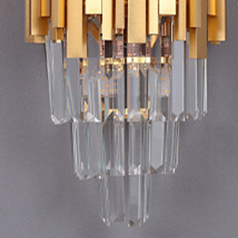 Kristallgeometrische Schatten Wandleuchte moderne Wandhalterung Leuchte in Messing