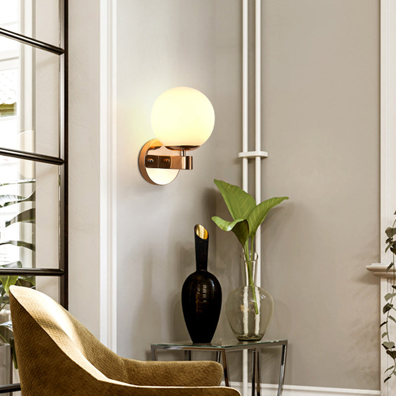 Glaskugel Wandleuchte moderne Stil 1 Lichtwandmontierte Leuchte