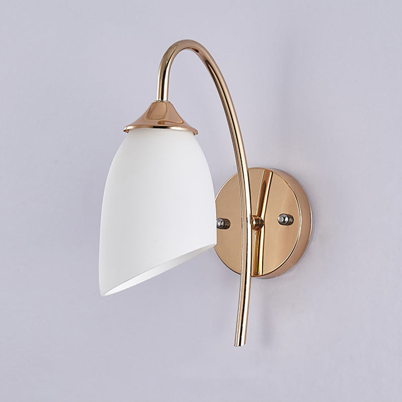 Glasgeometrische Wandbeleuchtung mit modernen Stil 1 Lichtwandmontiertes Leuchten in Gold