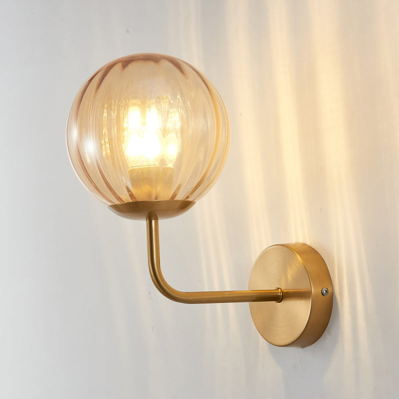Kugelschatten 1-Licht Wandleuchte moderne Glas Wandmontage Leuchte Leuchte