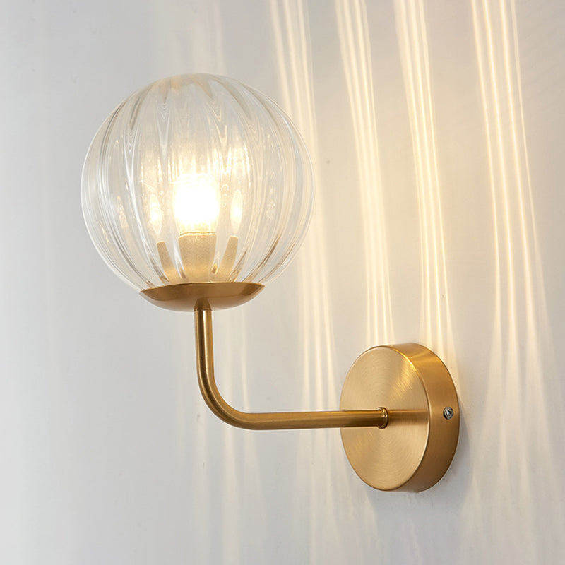 Kugelschatten 1-Licht Wandleuchte moderne Glas Wandmontage Leuchte Leuchte