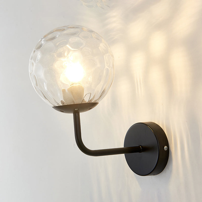 Kugelschatten 1-Licht Wandleuchte moderne Glas Wandmontage Leuchte Leuchte