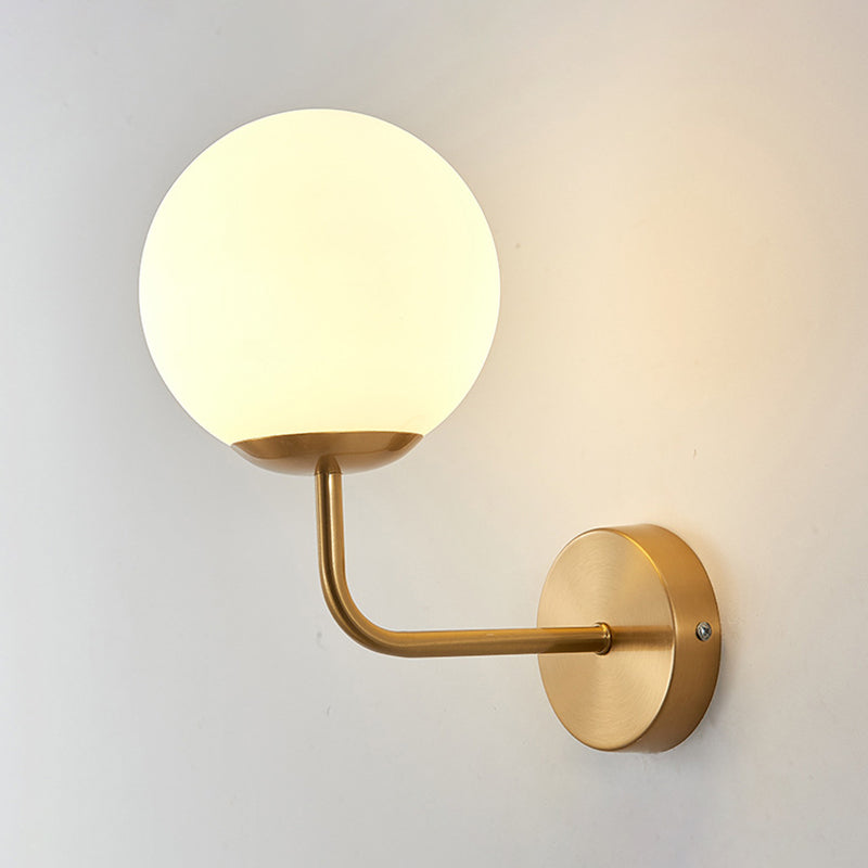 Kugelschatten 1-Licht Wandleuchte moderne Glas Wandmontage Leuchte Leuchte